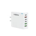 thumbnail image 1 of 160W 6-Port Fast Charger USB Type C Quick Charging Adapter for Mobile Phones and Tablets, 1 of 6