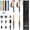 Organge, variant on Hiking Poles, Ultra-Light Telescopic Trekking Poles,Portable Walking Sticks with Adjustable Height for Men and Women