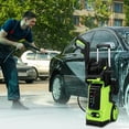 thumbnail image 3 of Power Washers Electric Powered, Seizeen 3800 PSI Pressure Washer 1800W 2.6GPM for Outdoor Use, 16ft Corded Multipurpose Water Washer w/ Foam Cannon, 4 Nozzles, 19.7ft Hose, Car House Garden Deck, 3 of 9