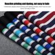 thumbnail image 5 of Calzoncillos para hombre Calzoncillos tipo bóxer para hombre con aberturas alargadas a rayas de algodón puro para deportes Pompotops  qyievc4364, 5 of 9