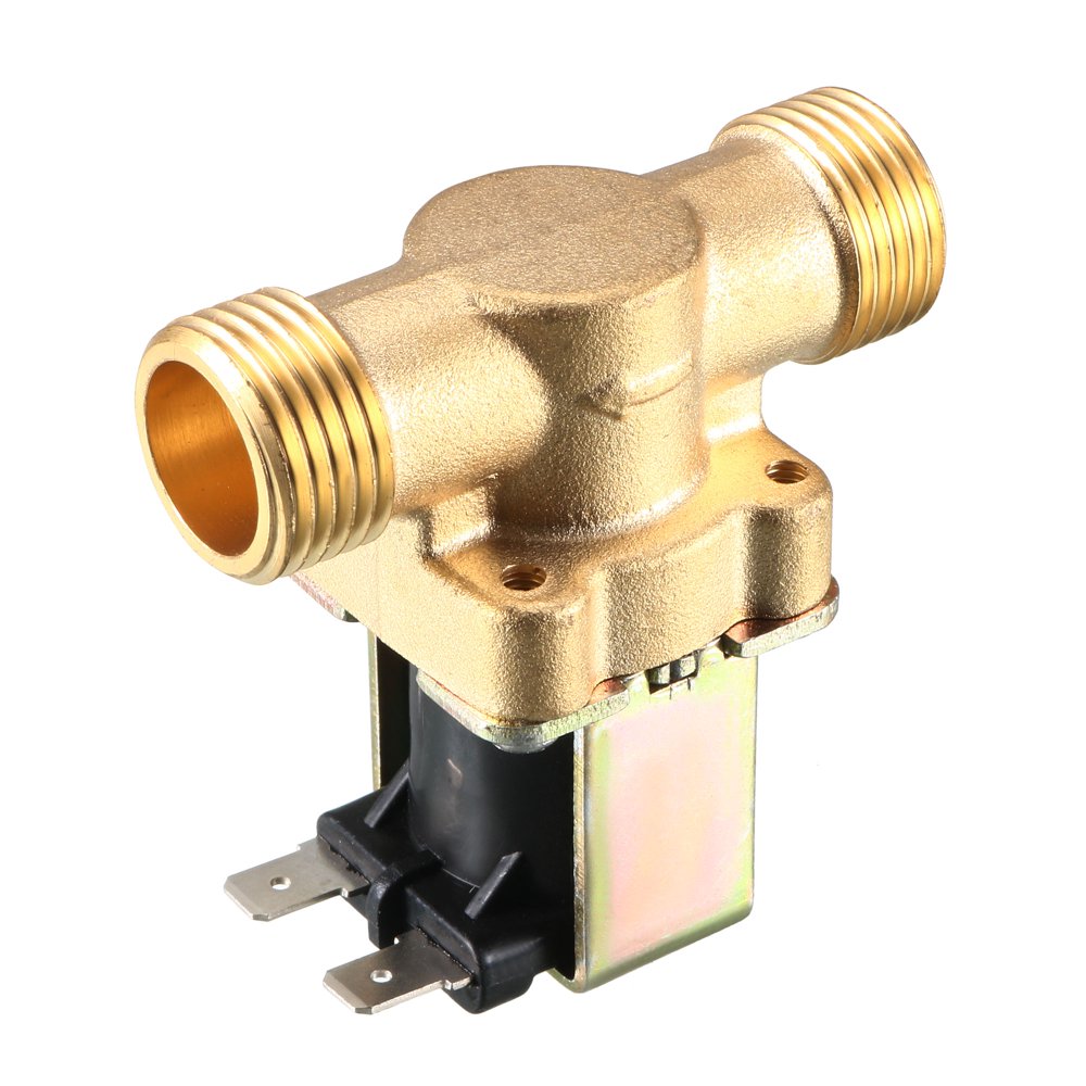 DC12V G1/2" Brass Water Electric Solenoid Valve Normally Open Pressure
