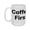 white, variant on " Coffee First" 15oz Humorous Ceramic Mug - Fun & Functional Drinkware for Home & Office