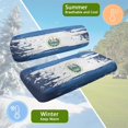 thumbnail image 5 of HUIACONG Distressed El Salvador Flag Print Golf Cart Seat Covers 2 Piece Universal Fit for EZGO TXT RXV Club Car DS 2 Person Seats, Cute Stylish Golf Cart Towel Blanket Universal Design, 5 of 7