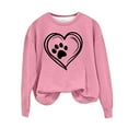 thumbnail image 4 of EOYWHK Sweatshirts for Dating Women No Hood Crewneck Sweatshirt Loose Fit Love Printed Long Sleeve Breathable Pullover Tops Gifts, 4 of 4