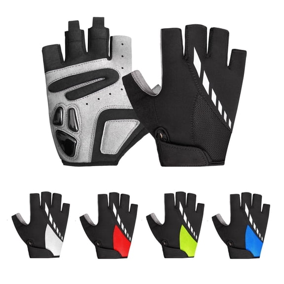 Formypet Gel Padded Cycling Gloves for Men and Women, Half Finger Bike Gloves with Breathable Anti-Slip Design