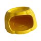 thumbnail image 3 of Comedero de cerámica para hámster, mueble de dibujos animados, hábitat para hámster con forma de pudín Amarillo, 3 of 9