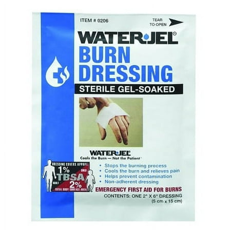Water Jel Burn Products, Dressing, 2 in x 6 in