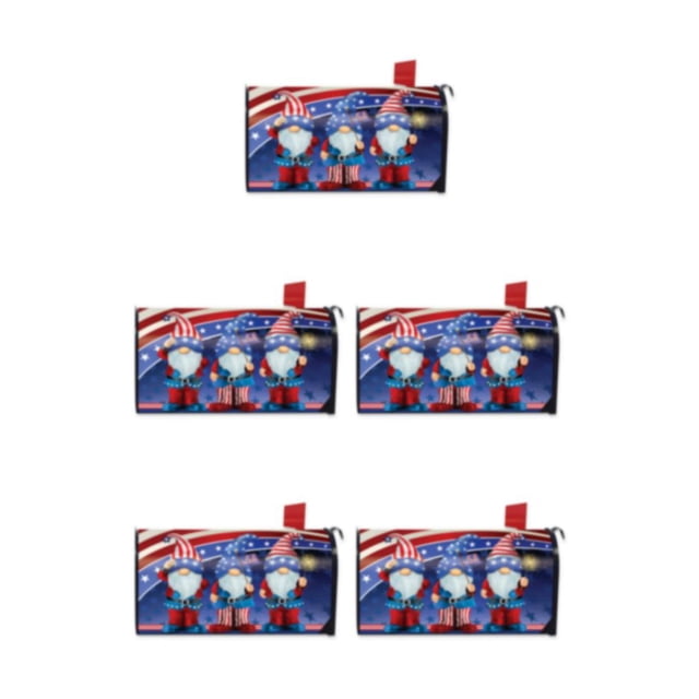 relayinert Brighten Up Front Yard Bright And Warm Decoration Mailbox Cover Standard Size Cloth Printed Spring Mailbox Cover YTYH2309100 5Set