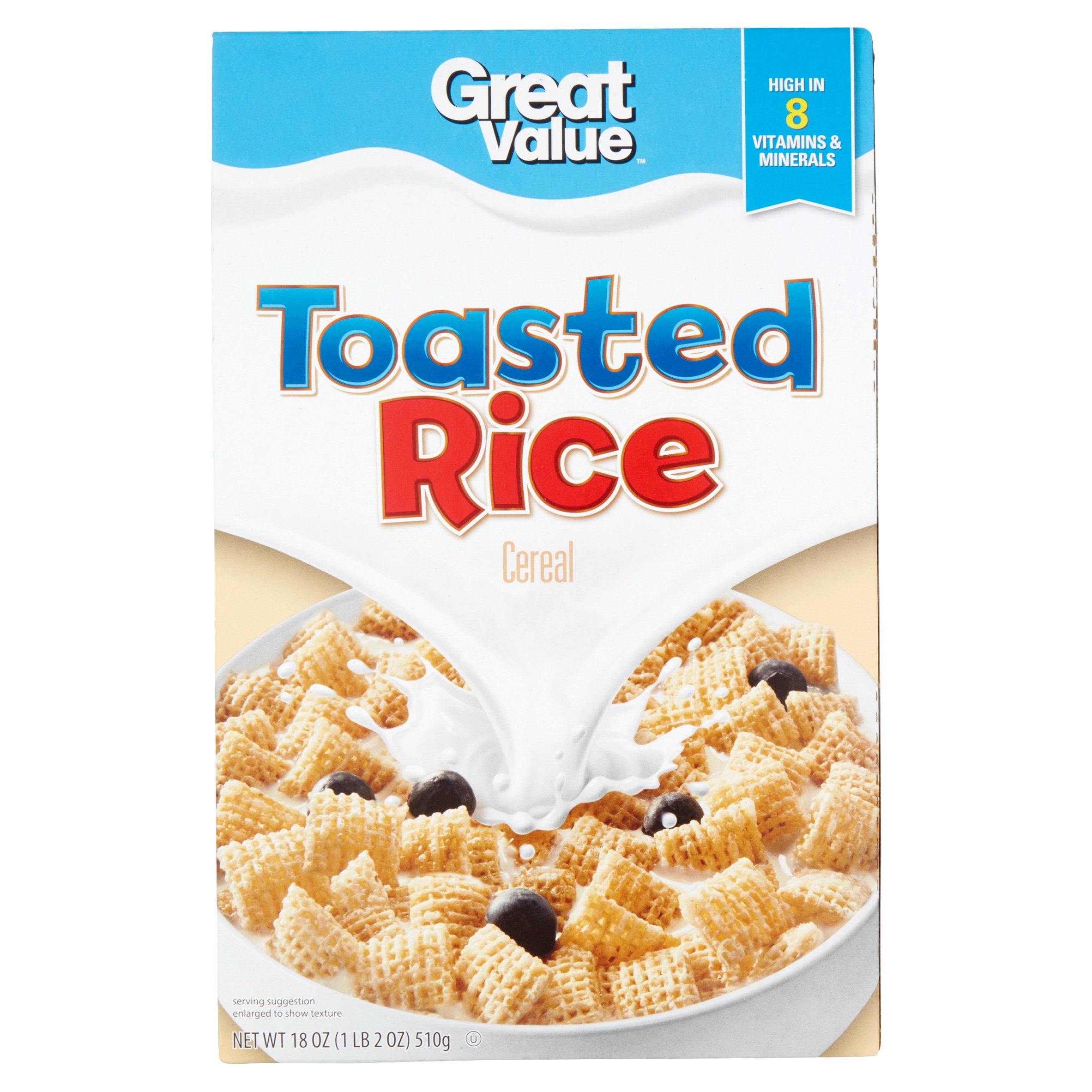Great Value Toasted Rice Cereal, 18oz