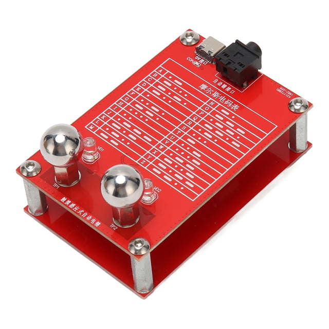 Touche Télégraphique Automatique, CW Morse Codes Clé 2 Couche 3.5mm Sortie Interface Tactile pour Ondes Courtes