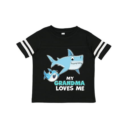 

Inktastic My Grandma Loves Me with Cute Sharks Gift Toddler Boy or Toddler Girl T-Shirt