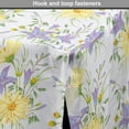 thumbnail image 4 of Floral Dog Crate Cover, Chamomiles Bluebells on a Pale Grey Background, Easy to Use Pet Kennel Cover for Medium Large Dogs, 35" x 23" x 27", Pale Purple Multicolor, by Ambesonne, 4 of 6