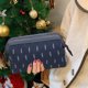 thumbnail image 4 of Bolsa de maquillaje, elegante y espaciosa bolsa de cosméticos para bolso, bolsa de viaje, bolsa de artículos de tocador resistente al agua, estilo 1, 4 of 6