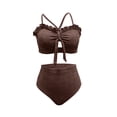 thumbnail image 3 of Plus Size High Witth Waist Two Piece Swimwear For Swim Dress Design Ready Bathing, 3 of 3