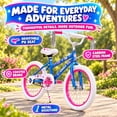 thumbnail image 3 of SUGIFT 20 in. Girl Kids Bike for Girls Ages 5-12 Years, Blue, 3 of 10
