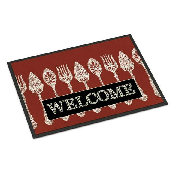 Serving Spoons Welcome Door Mat