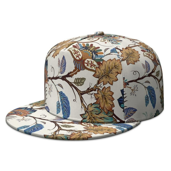 Mandala Exotic Snapback Hat - Chic Geometric Flat Brim Cap for Men Women - Adjustable Bohemian Street Style