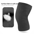 thumbnail image 3 of Thicken Fleece Lined Knee Warmers - Cashmere Knee Joint Brace Support Pads Wool Warm Thermal Winter Warmer Supplies Knee Sleeves for Arthritic Knees, 3 of 8