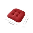 thumbnail image 3 of Tuvgenk Red Patio Chair Cushions Square Non-Slip Outdoor Seating Cushions Cotton Comfort for Indoor，Balcony, 3 of 6