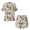 thumbnail image 5 of Lsque Cotton Tree Women's Short-Sleeved Pajama Set - 2 Piece Soft and Lightweight Sleepwear Set-4X-Large, 5 of 9