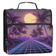 thumbnail image 5 of FORMRS Zipper Binder with Shoulder Strap 2-inch Ring 500 Sheet Capacity File Bag, Night Purple Road, 5 of 5