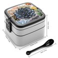 thumbnail image 2 of Plantas Suculentas Fiambrera de Doble Capa, Contenedor de Almuerzo Portátil Apilable, Almacenamiento de Alimentos Hermético a Prueba de Fugas, 1000ml, 2 of 6