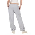 thumbnail image 4 of Forever 21 Women's Heather Grey Low-Rise Fleece Jogger, XS, 4 of 6