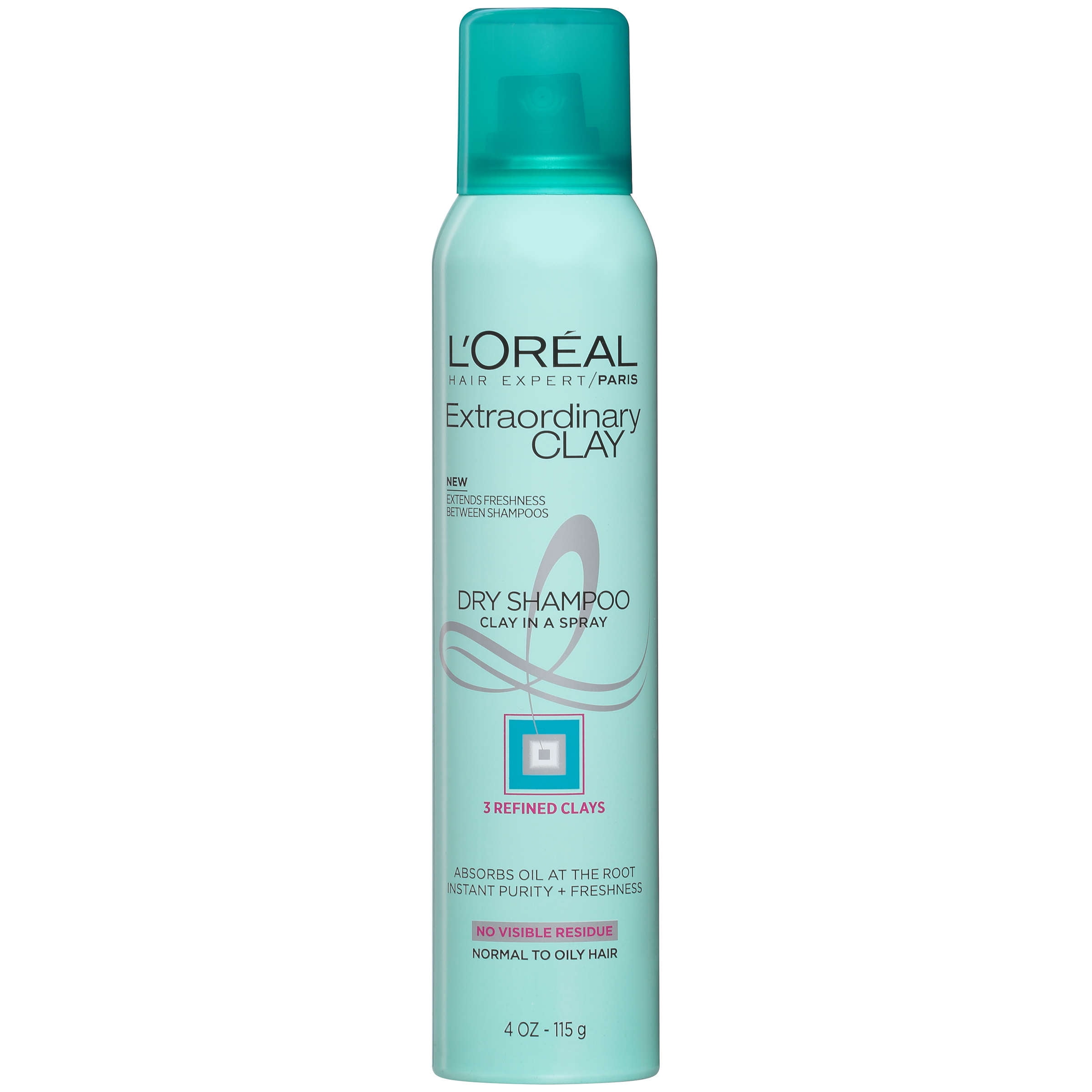 L'Oreal Paris Elvive Extraordinary Clay Dry Shampoo 4 OZ -