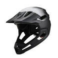 thumbnail image 2 of Casco de bicicleta de cara completa, casco de ciclismo con ventilación, cascos protectores ajustables, gorra para hombres y mujeres, casco de b negro, 2 of 8