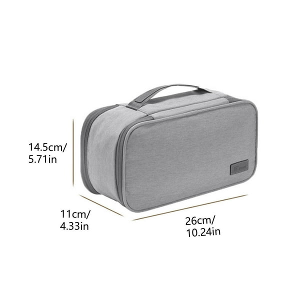 Bolsa de Viaje para Guardar Ropa Interior Hcx240424001 | Organizador Plegable para Cajones de Armario con Tapa | Organizador con Compartimentos para Calcetines, Sujetadores y Ropa Interior | Tejido R