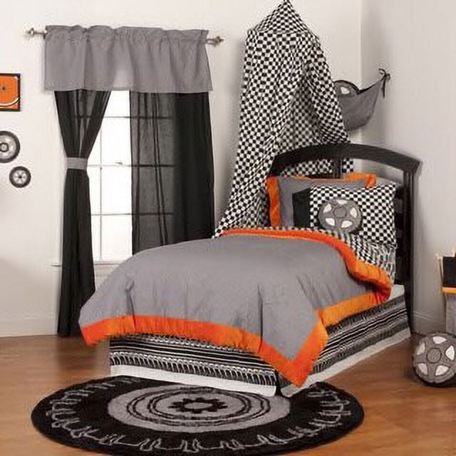 One Grace Place 10-20121 Teyo's Tires Twin 3 Piece Twin Bedding Set