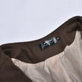 thumbnail image 3 of Vedolay Women Tops Suit Jackets for Women Lapel Collar Single Long Sleeve Crop Top Blazer Jacket,Coffee XXL, 3 of 5