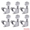 thumbnail image 1 of 6pcs Electric Guitar Tuning Pegs Kit Acoustic Folk Guitar Peg Reel Tuner Tuning Key Replacement Parts, 1 of 9