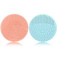 thumbnail image 1 of 2 Piezas Limpiador de Brochas de Maquillaje de Silicona YalsFTY Herramienta de Limpieza de Almohadilla para Fregadora de Brochas Cosméticas Funcionalidad de Doble Cara para Acomodar Todo Tipo de Broch, 1 of 5