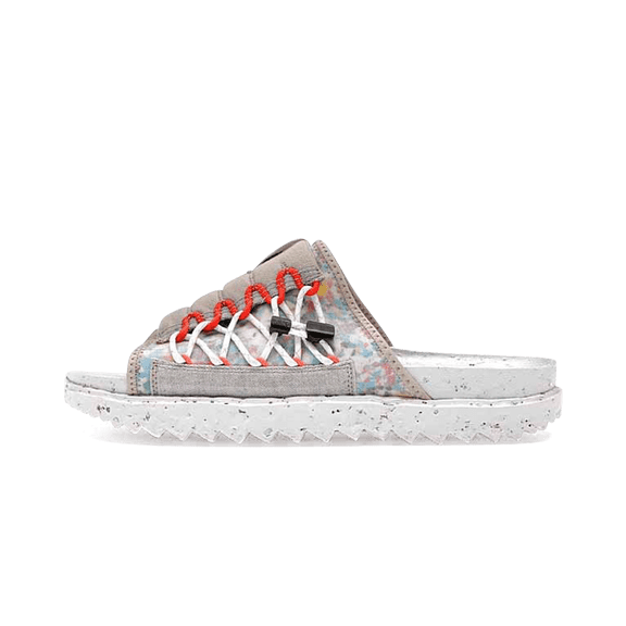 NIKE MENS Asuna Crater Slide "Cream 2 White Orange Black" DJ4629 200 DJ4629 200 from Stadium Goods