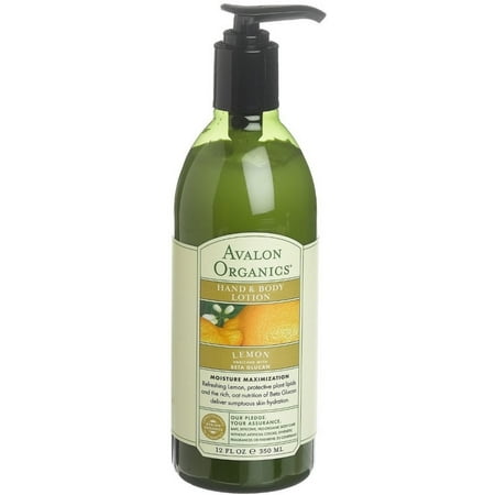 Avalon Organics Hand & Body Lotion, Lemon 12 oz (Pack of