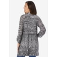 thumbnail image 3 of Woman Within Plus Size Open Front Pointelle Cardigan Sweater, 3 of 6