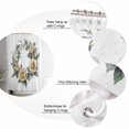 thumbnail image 5 of Extra Long Shower Curtain 72x84 Inch, Yellow Flower Shower Curtain Waterproof Bathroom Decor Vintage Rose Floral Watercolor Green Leaf Fabric Bath Curtain Set Accessories with Hooks, 5 of 6