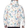thumbnail image 3 of Bingfone Tulips Flowers Men's Drawstring Hoodie Long Sleeve Pocket Sweatshirts-Medium, 3 of 6