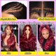 thumbnail image 3 of Pelucas Nollipopco con encaje frontal, 30 pulgadas, 99J, cabello humano burdeos, 3 of 6