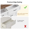 thumbnail image 4 of Accreate Modern 6 Drawers Dresser, Chest of Drawers Closet Organizers and Storage Clothes, Brown&White, 4 of 9