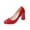 Red, variant on QQAMB Women's Shoes Ladies Fashion Round Toe Solid High Heels Single Work Business High Heels Shoes for Women