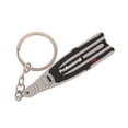 thumbnail image 2 of Sonducket Llavero Aletas Aletas Ligero Llavero portátil Soporte liso Accesorio Llaves Monedero Regalo Natación Buceo Gris Type3 NO3, 2 of 6