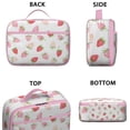 thumbnail image 3 of Strawberry Fruit Insulated Lunch Box Bag for School Reusable Food Carry Bag for Women Men Meal Containers with Exterior & Interior Pockets Collection, 3 of 6
