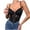 Black, variant on Luxalzxs Women's Bustiers & Corsets Lace Mesh Bustier Fish Boned Sheer Spaghetti Straps Going Out Corset Crop Top
