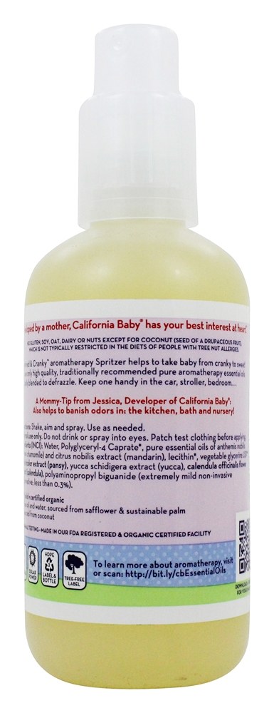 California Baby Aromatherapy Spritzer - Overtired & Cranky 6.5 oz - image 2 of 2