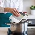 thumbnail image 4 of Grey Green Striped Pot Holders for Kitchen Heatproof Potholder, 5 Pack Farmhouse Modern Hot Pads Multipurpose Oven Pads Cloth Potholders Trivet for Cooking Baking, 4 of 8