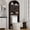 Coffee, variant on AHB Over Toilet Storage Cabinet with Doors and Shelves, Freestanding Bathroom Space Saver Organizer, 7.72"L x 23.7"W x 69.06"H, Coffee Color