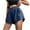 Blue Shorts for Women_q, variant on HOOMEUMY Women's Tennis Shorts Casual Elastic Sports Skorts Tummy Control High Waisted Solid Color Stretchy Shorts Yoga Shorts for Golf Workout Skater Shorts with Shorts Underneath Summer Shorts