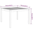 thumbnail image 2 of vidaXL Garden Dining Set Brown Solid Acacia Wood Medium Foldable, 2 of 8